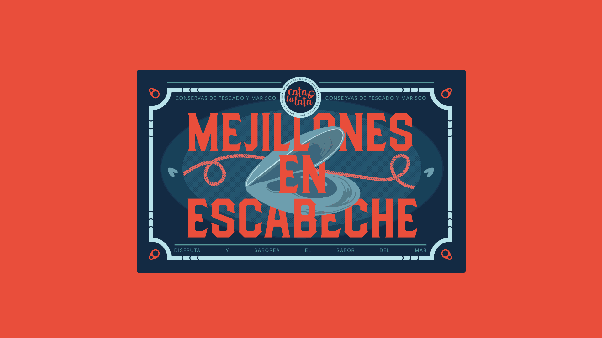GIF del diseño inicial de latas con fondo de colores llamativos